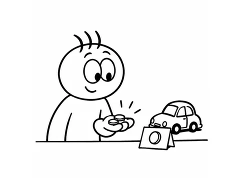 Ilustración de poder pagar / permitirse