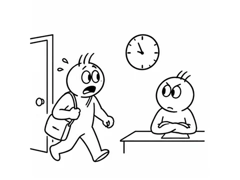Ilustración de disculparse