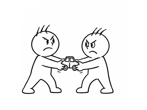 Ilustración de discutir